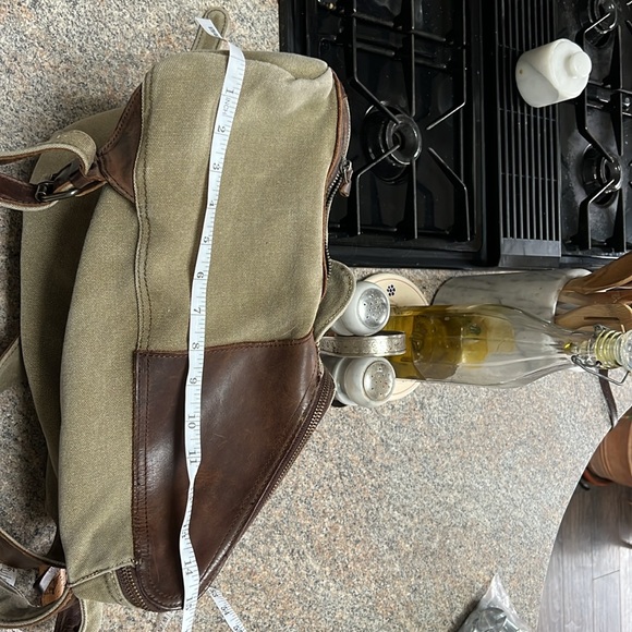 Leather and Canvas backpack - Picture 4 of 6